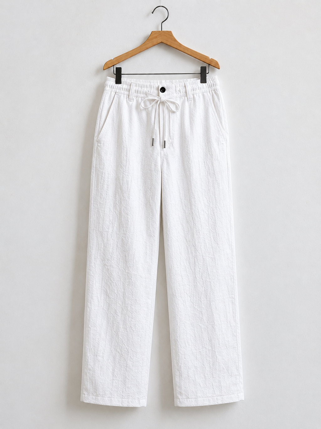 Men's Cotton Linen Trouser - White