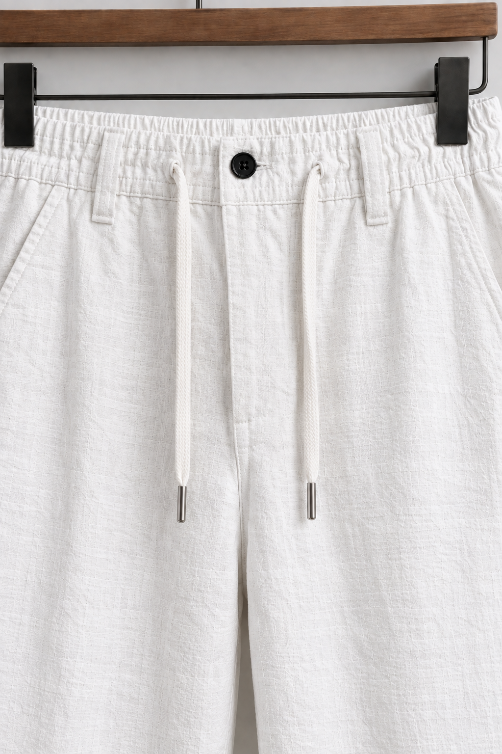 Men's Cotton Linen Trouser - White
