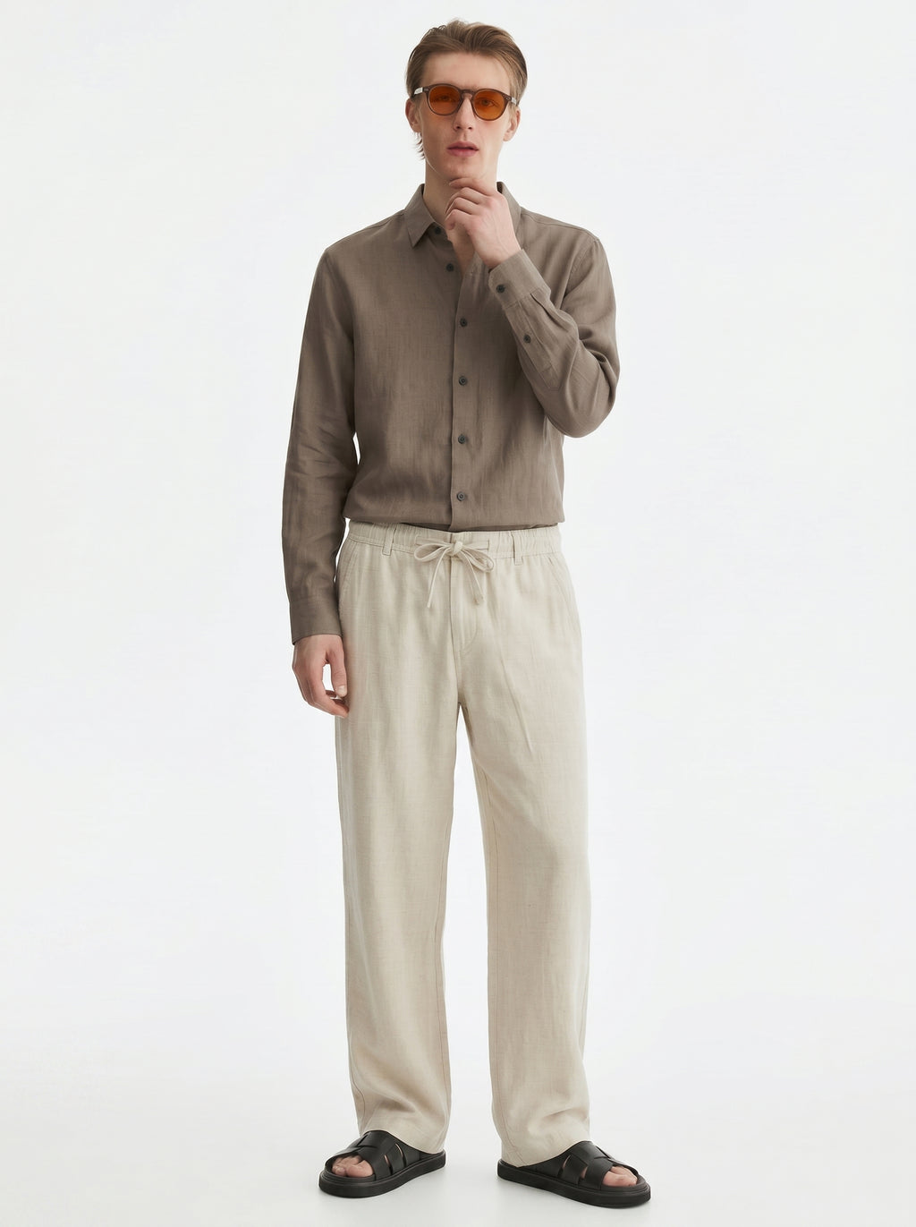 Linen trouser and shirt -Combo