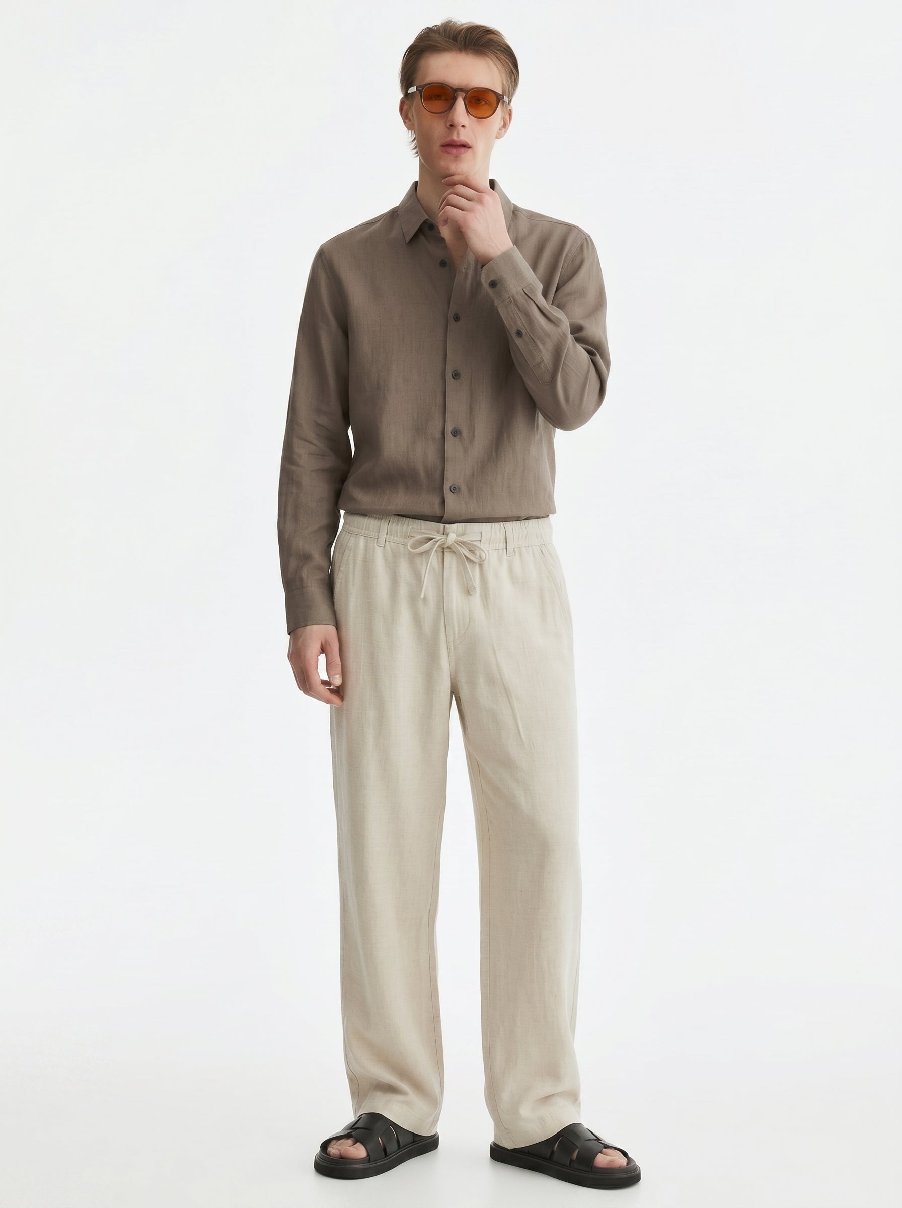 Linen trouser and shirt -Combo