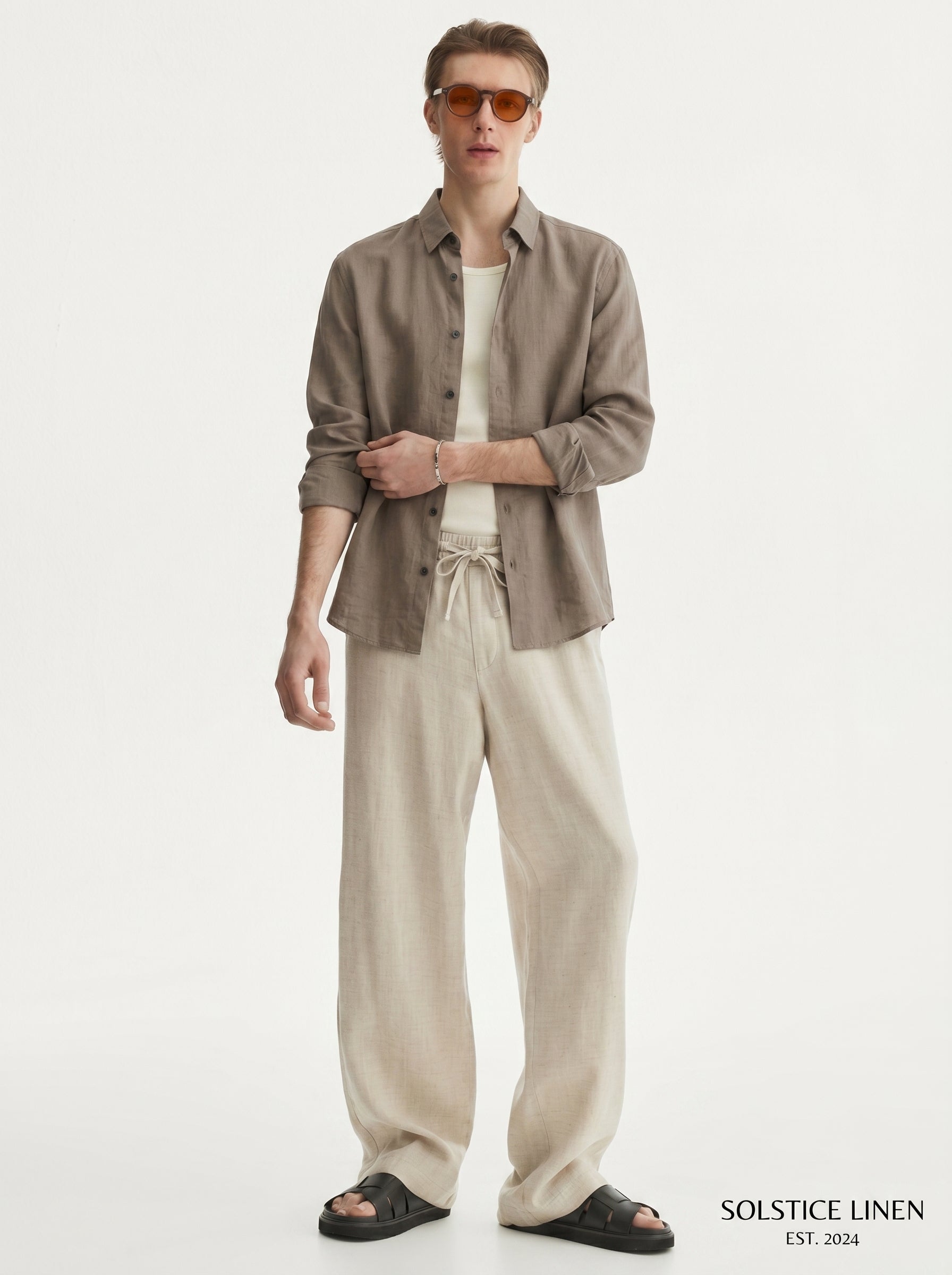 Linen trouser and shirt -Combo
