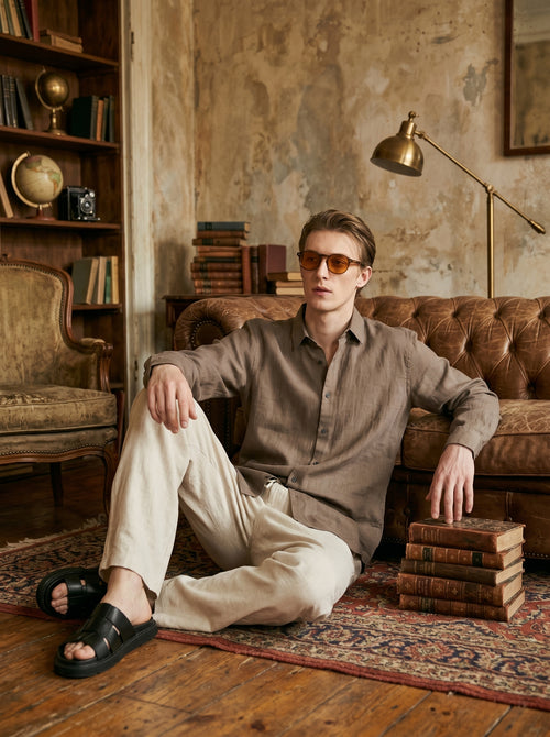 Linen trouser and shirt -Combo