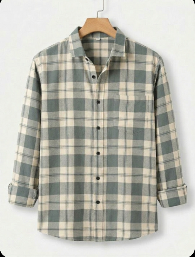 Cotton Blend Full sleeves Shirt- Checked