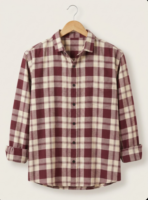 Cotton Blend Full sleeves Shirt- Checked