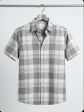 Cotton Blend Half sleeves Shirt- Checked